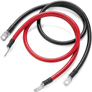 High quality 4 AWG battery cable assembly with 5 / 16 